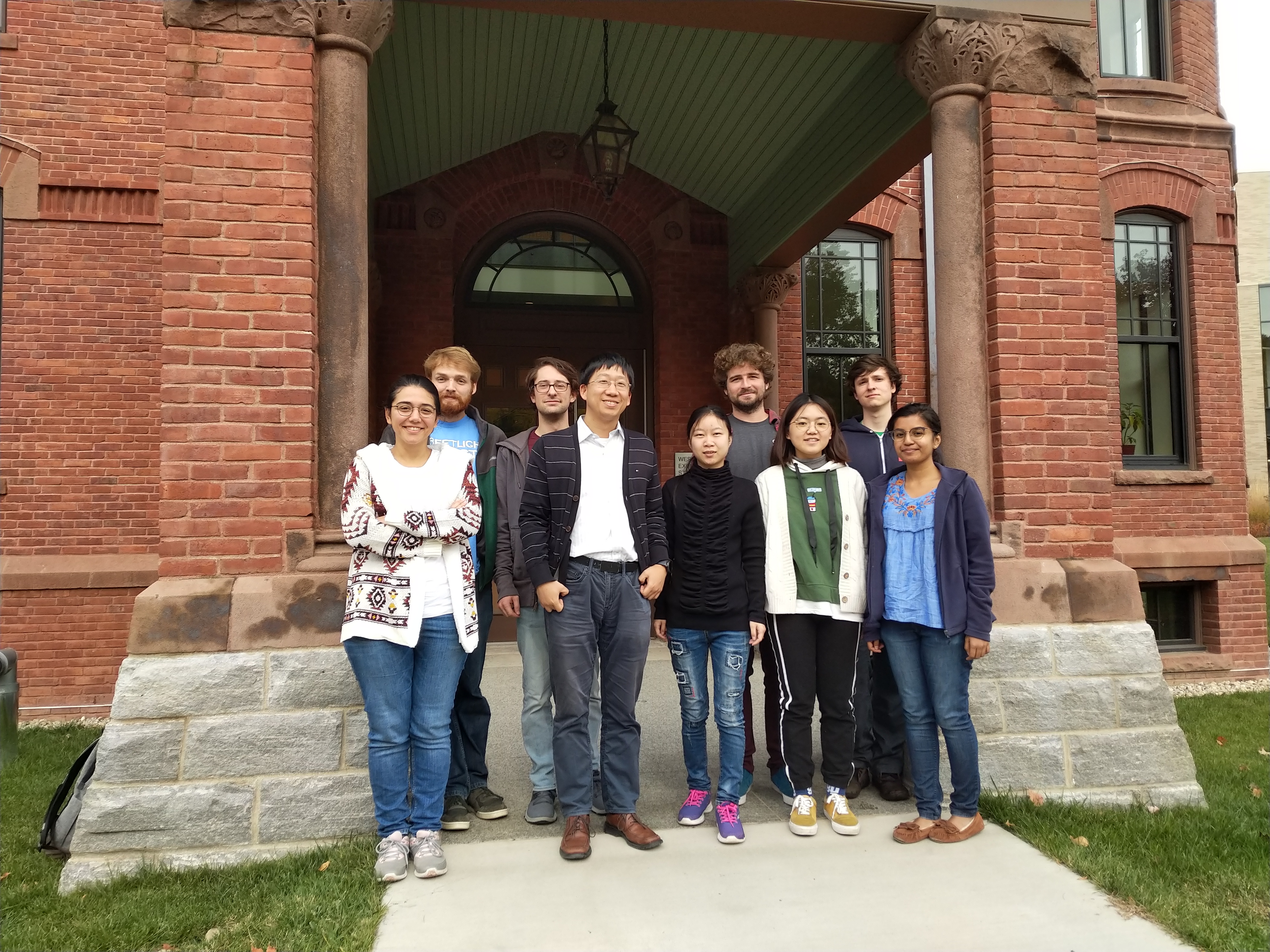 Group photo outside the lab, 2019.